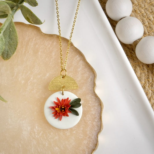 Necklace in Floral