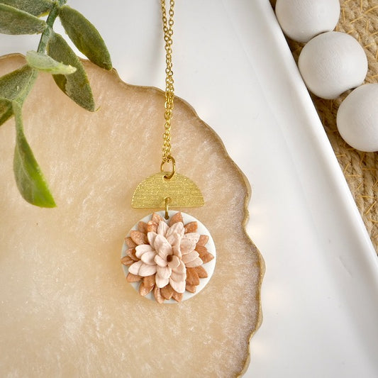 Carden Circle Necklace in Floral