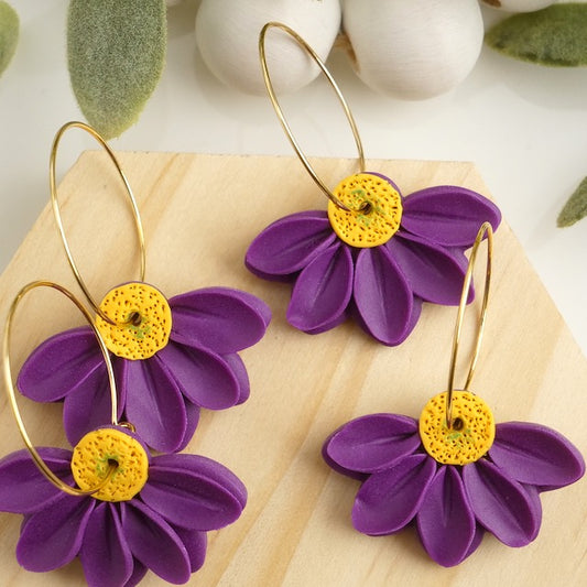 Hoops in Purple Daisies