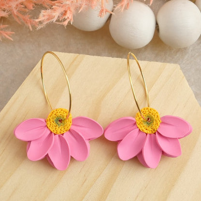 Hoops in Pink Daisies