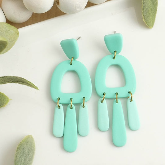 Thompson Dangles in Turquoise