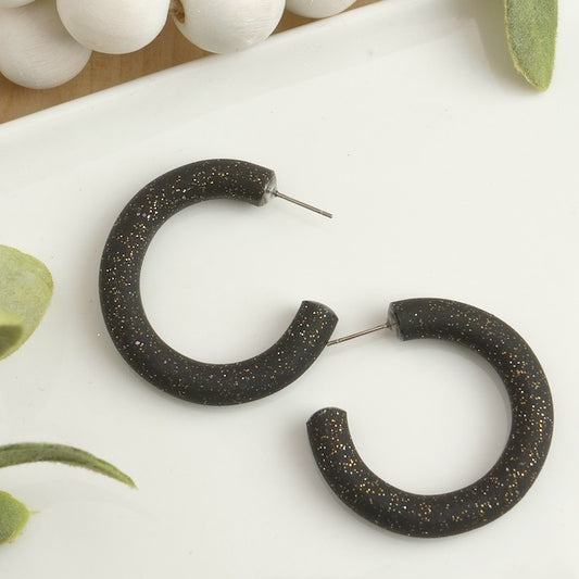 Clay Hoops in Black Star