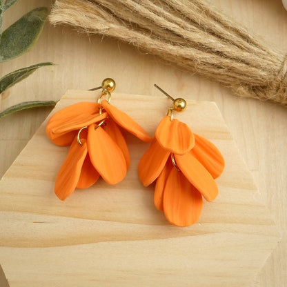 Petal Dangles in Koi Orange