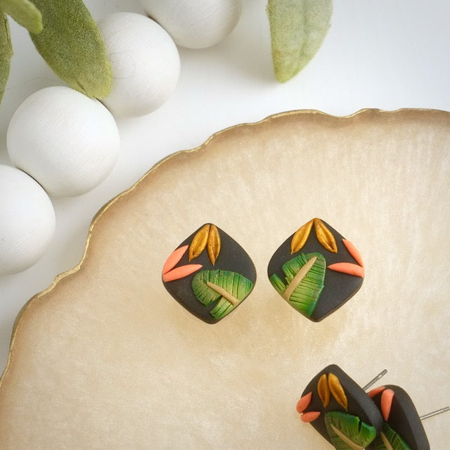 Petal Studs in Moody Botanical