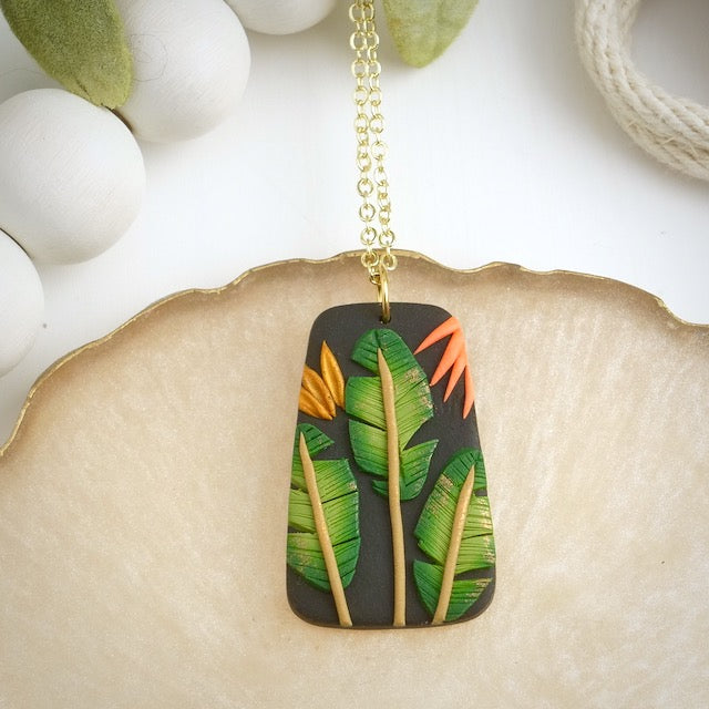 Jackson Pendant in Moody Botanical