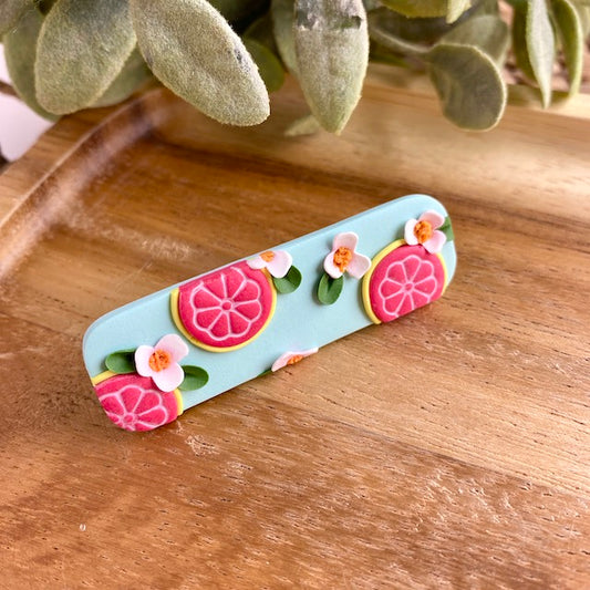 Hair Clip in Grapefruit