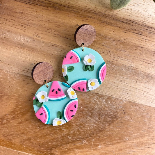 Carden Dangles in Watermelon Flowers
