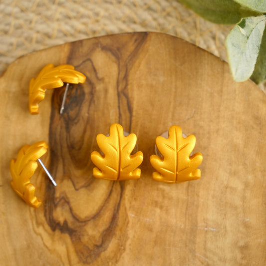 Leaf Wraps in Yellow Gold