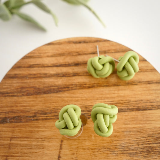 Green Knot Studs