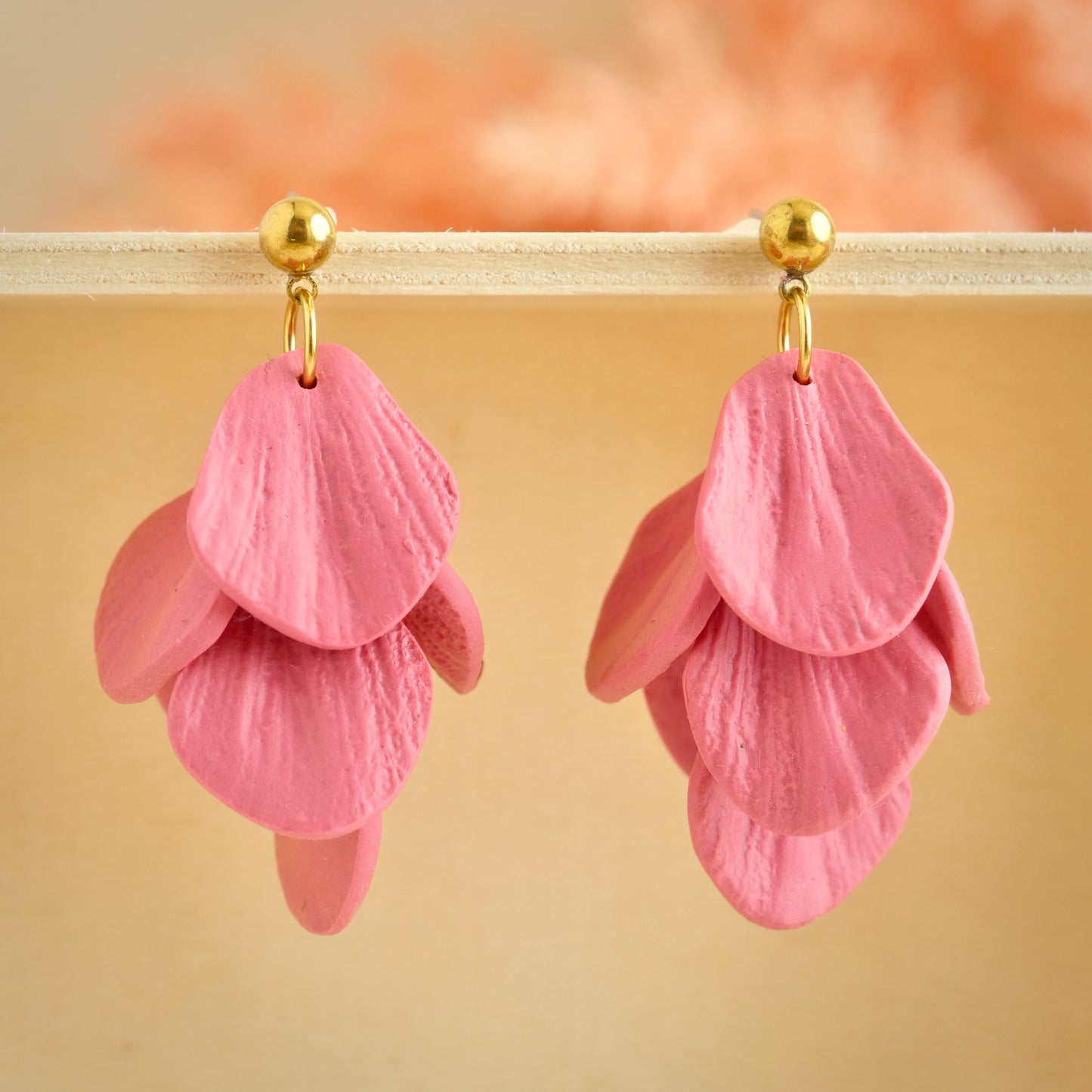 Petal Dangles in Blush