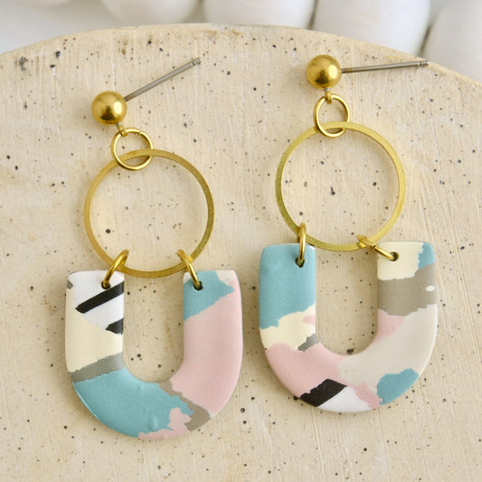Dangles in Teal Rip & Tear