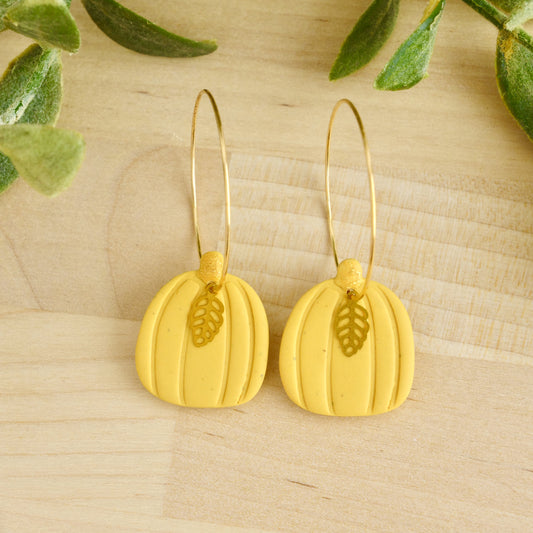 Pumpkin Hoops in Yellow