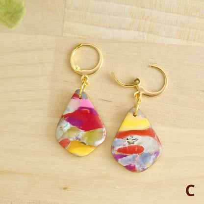 Bailey Dangles in Marbled Jewel