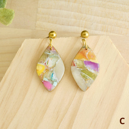 Dangles in Marbled Jewel