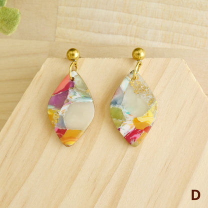 Dangles in Marbled Jewel