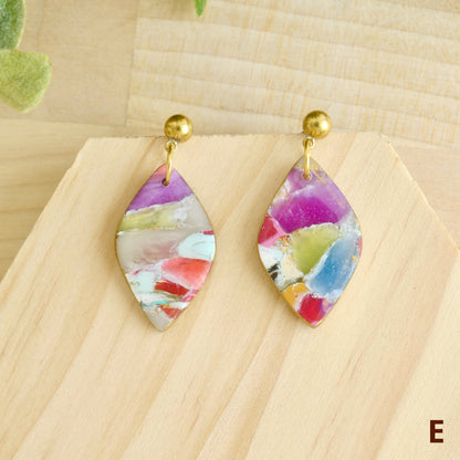 Dangles in Marbled Jewel
