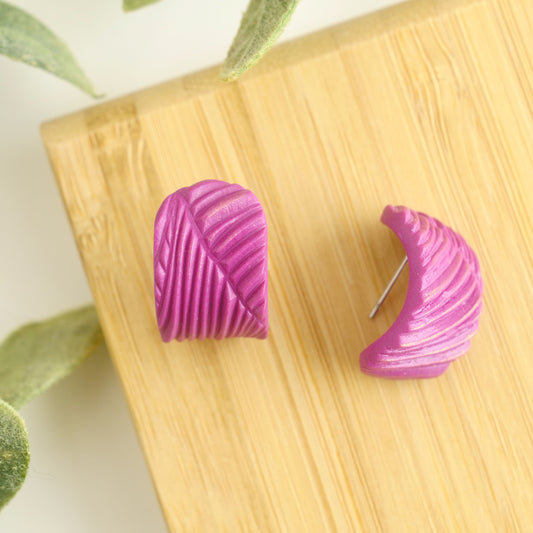 Wrap Studs in Fuchsia