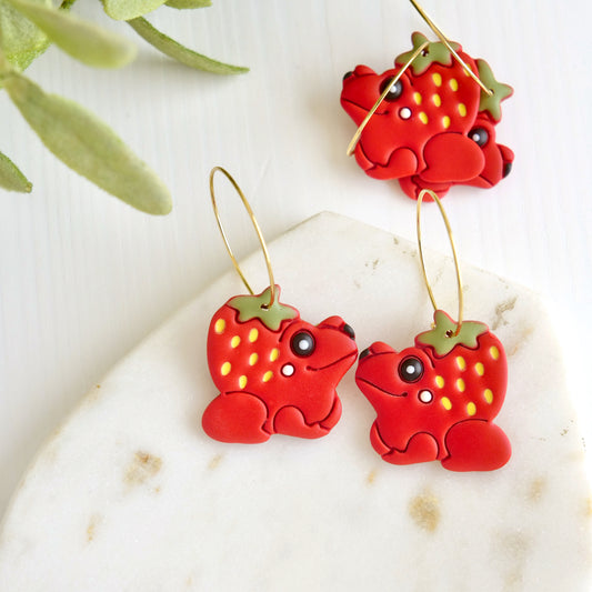 Strawberry Frog Hoops
