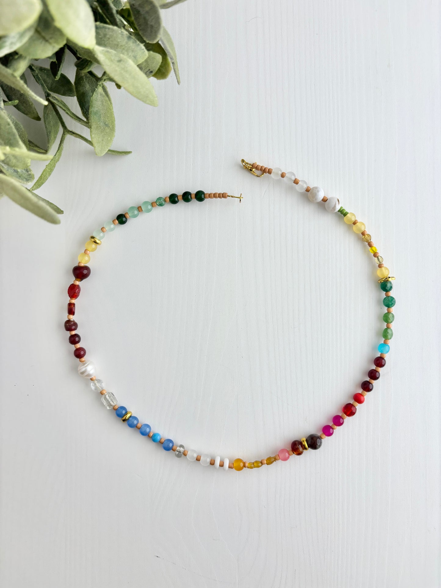 Glass Bead Necklace “20