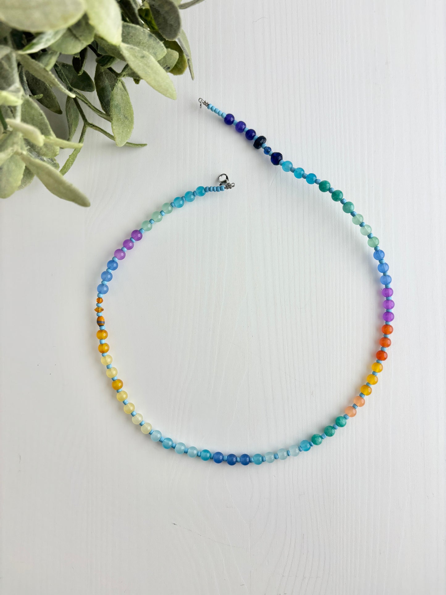 Glass Bead Necklace “22
