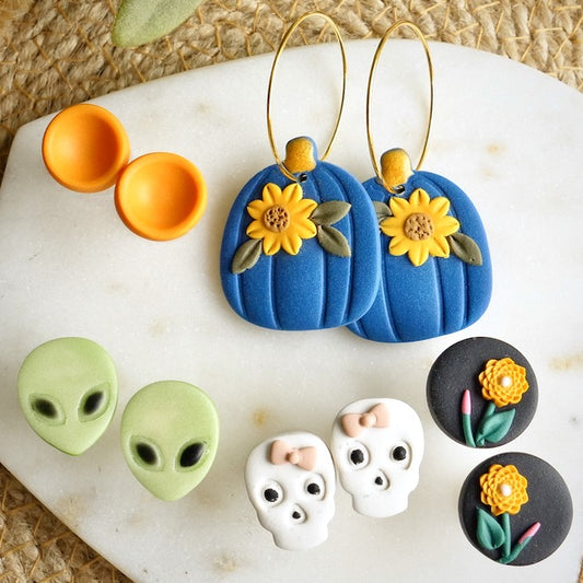 Fall Spooky Bundle with Blue Pumpkin Hoops