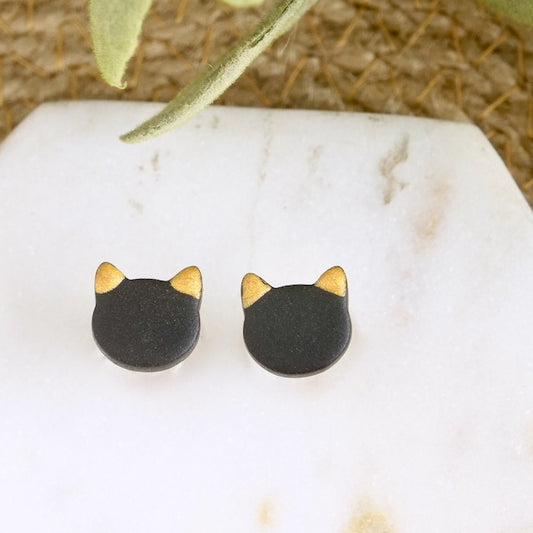 Black Cat Studs
