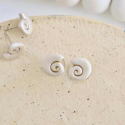 Seashell Studs