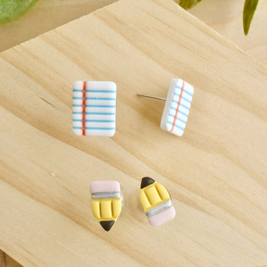 Stud Pack Pencil and Paper Studs