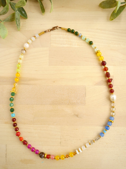 21" Glass Bead Necklace in Arizona