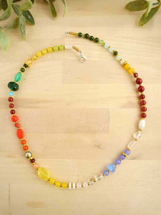 22" Glass Bead Necklace in Arizona