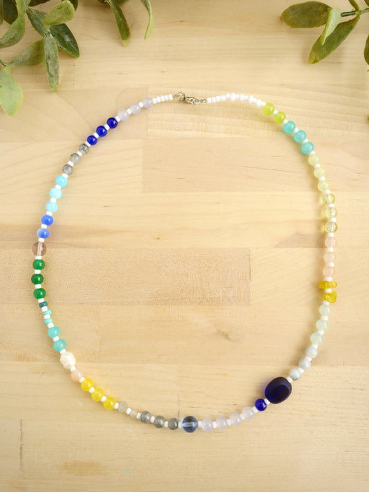 21" Glass Bead Necklace in Tofino