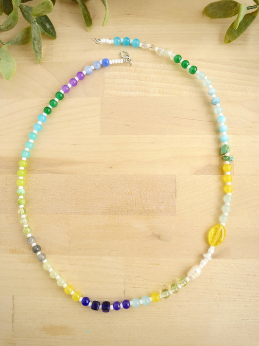 23" Glass Bead Necklace in Tofino