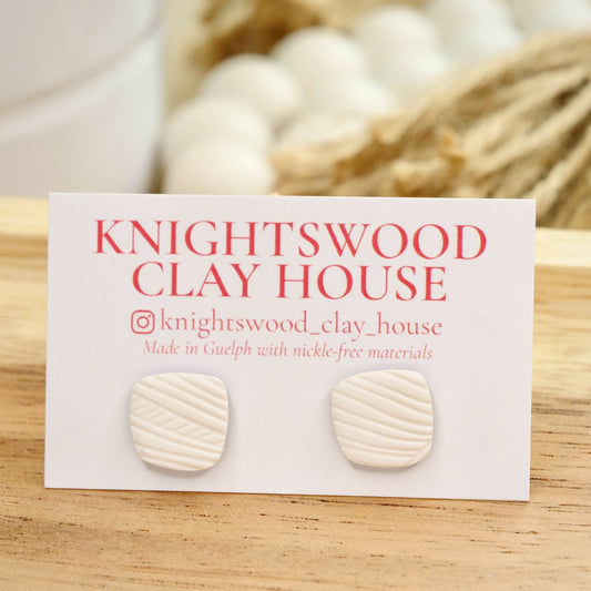 Quad Stud in White