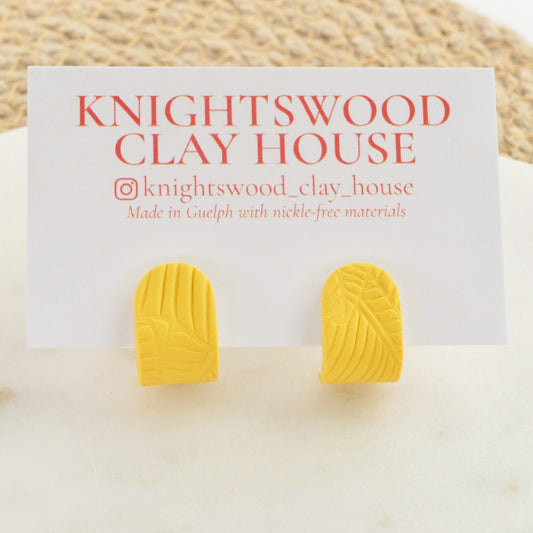 Itty Bitty Wrap Studs in Yellow