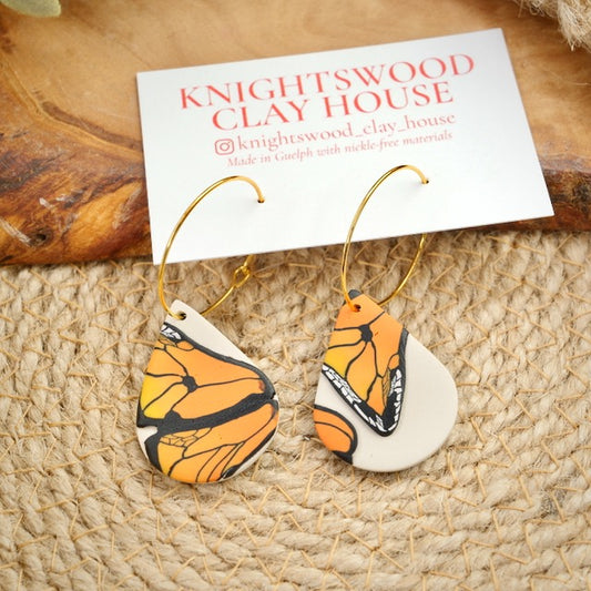 Hoops in Fall Butterflies