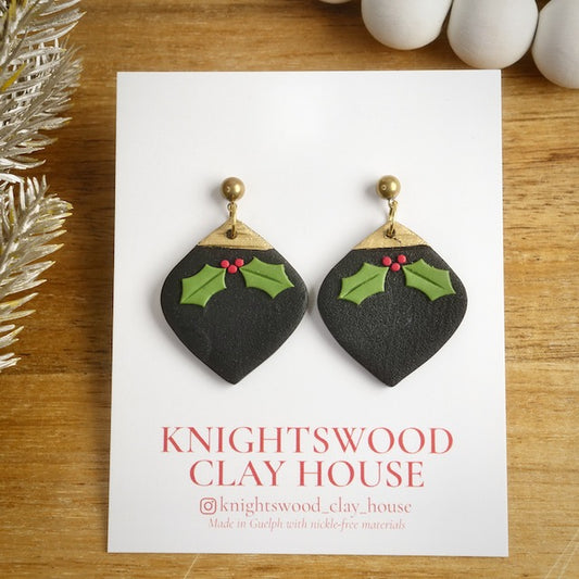 Holly Ornament Dangles