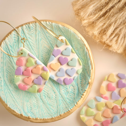 Grange Hoops in Candy Heart Mosaic