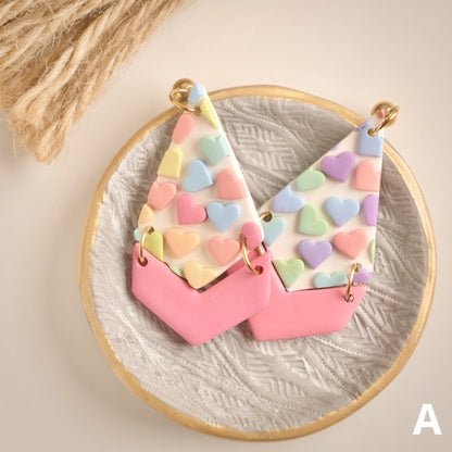 Penni Stack Dangles in Candy Heart Mosaic
