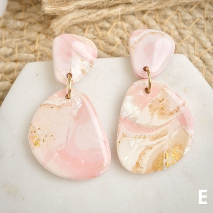 Robin Dangles in Pink Opal