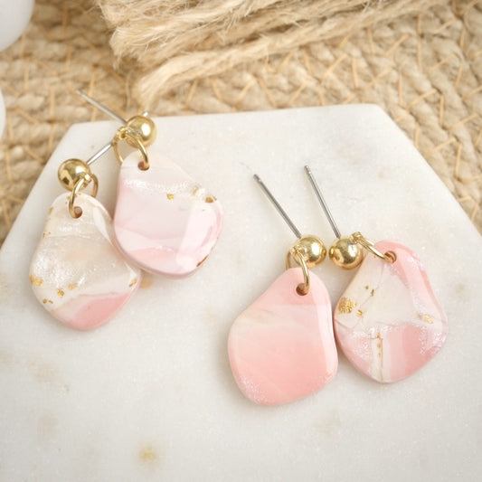 Lonsdale Dangles in Pink Opal