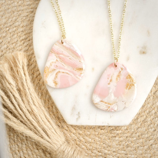 Necklaces in Pink Opal